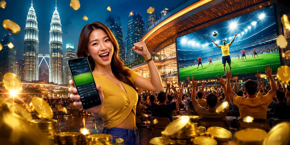 Pemain di Kuala Lumpur memasang taruhan bola sepak melalui telefon bimbit di t300
